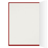 Trendy Heart Foto Collage Rote Grußkarte (Innen (Links))