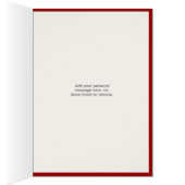 Trendy Heart Foto Collage Rote Grußkarte (Innen (Rechts))