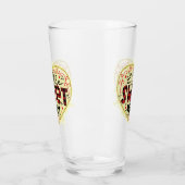 Trendy Heart Glitzer Valentinstag Glas (Links)