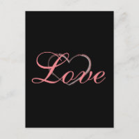 Trendy Heart Gray Calligraphy Liebe Wedding
