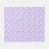 Trendy Heart Pattern Fleece Blanket (Vorderseite (Horizontal))