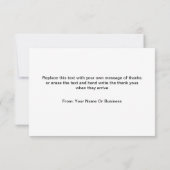 Trendy Heart Theme Vielen Dank Karten (Rückseite)