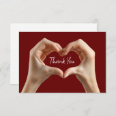 Trendy Heart Theme Vielen Dank Karten (Vorne/Hinten)