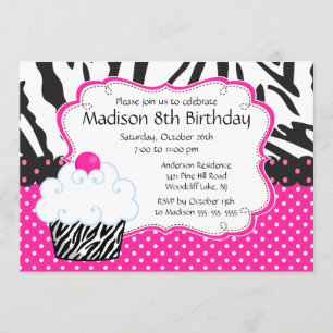 Trendy heißes Rosa-u. Einladung