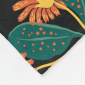 Trendy hell Blumenmuster in den verschiedensten Fo Fleecedecke (Ecke)