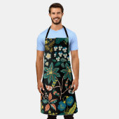Trendy hell Blumenmuster in den verschiedensten Fo Schürze (Getragen)