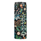 Trendy hell Blumenmuster in den verschiedensten Fo Thermosbecher (Rückseite)