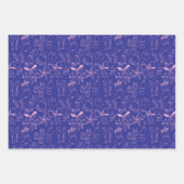 Trendy, hell und farbenfroh, handgezeichnet Rosa U Geschenkpapier Set (Vorderseite 3)