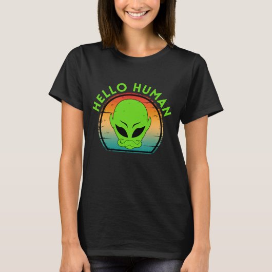 trendy hello human T-Shirt (Vorderseite)