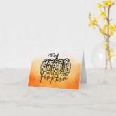 Trendy Hello Pumpkin Card Karte (Gelbe Blume)