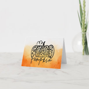 Trendy Hello Pumpkin Card Karte