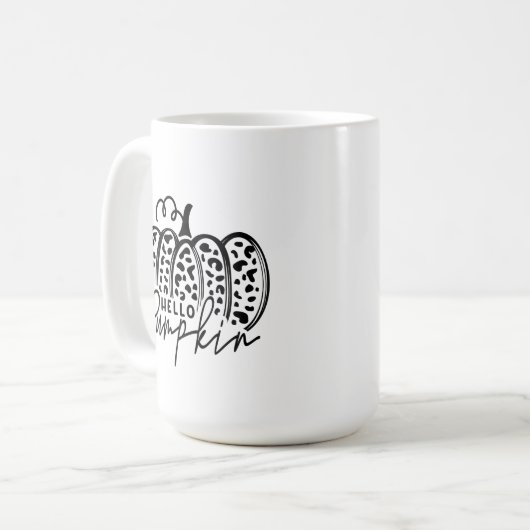 Trendy Hello Pumpkin Kaffeetasse (Vorderseite Links)