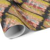 Trendy Herbst Glitzer Blätter Geschenkpapier (Rolleneckpunkt)