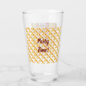 Trendy Herbst Glitzer Blätter Glas (Rückseite)