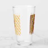 Trendy Herbst Glitzer Blätter Glas (Rechts)