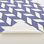 Trendy Herringbone Zickzack Pattern Sherpadecke (3/4)