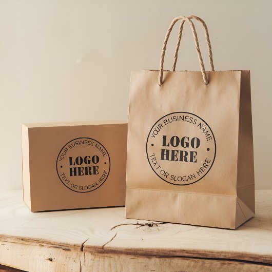 Trendy Hinzufügen von Firmenlogo und Text benutzer Gummistempel