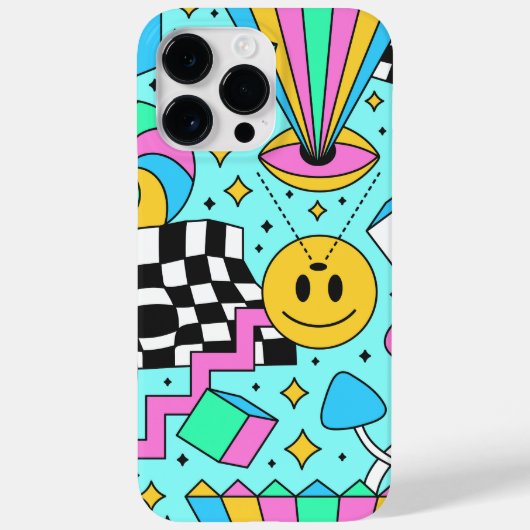 Trendy Hippy Abstrakt Case-Mate iPhone Hülle (Rückseite)
