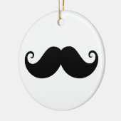 Trendy Hipster des lustigen schwarzen Keramik Ornament (Links)
