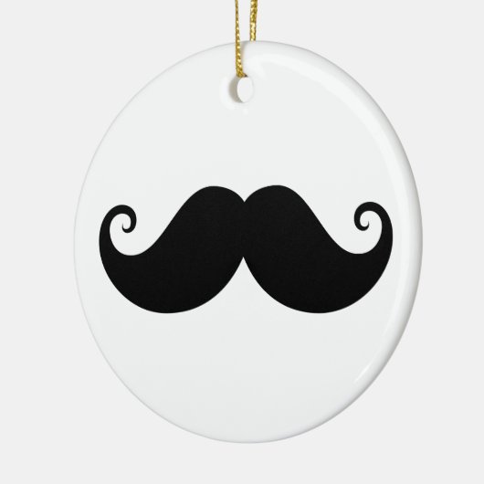Trendy Hipster des lustigen schwarzen Keramik Ornament (Links)