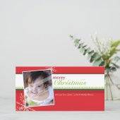 TRENDY HOLIDAY FOTOKARTE :: hellglühend 5L Feiertagskarte (Stehend Vorderseite)