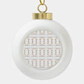 Trendy Holiday  Keramik Kugel-Ornament (Vorderseite)