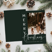 Trendy Holiday Modern Foto Weihnachtskarte Einladung