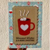 Trendy Holiday "Warmest Wishings" Weihnachten