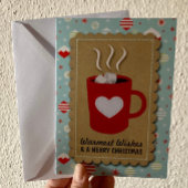 Trendy Holiday "Warmest Wishings" Weihnachten