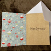 Trendy Holiday "Warmest Wishings" Weihnachten