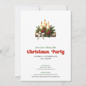 Trendy Holly Berries Christmas Decoration Card Einladung (Vorderseite)