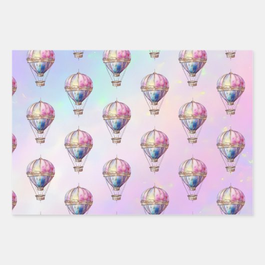 Trendy Holo H.A.B Wrap Paper Flat Sheet Set 3 Geschenkpapier Set (Vorderseite)