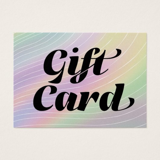 Trendy Hologram Esthetician Certificate Geschenkka (Vorderseite)