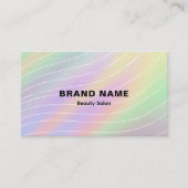 Trendy Hologram Esthetician Feminine Style Visitenkarte (Vorderseite)