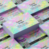 Trendy Hologram Esthetician Instagram folgen Visitenkarte