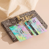 Trendy Hologram Esthetician Instagram folgen Visitenkarte