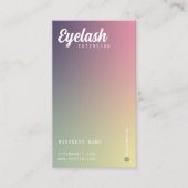 Trendy Hologram Eyelash Extensions Client Lash Map Visitenkarte (Vorderseite)