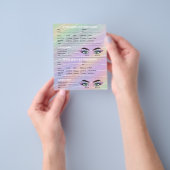 Trendy Hologram Lash Client Record Map Flyer (Gruppe)