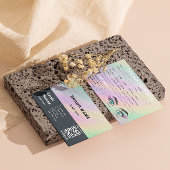 Trendy Hologram Lash Client Record Map Visitenkarte