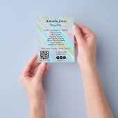 Trendy Hologram Reinigungsliste Flyer (Gruppe)