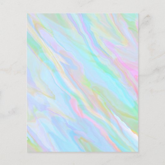 Trendy Hologram Reinigungsliste Flyer (Hinten)