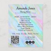 Trendy Hologram Reinigungsliste Flyer (Vorne)