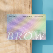 Trendy Hologramm nach Care Brow Instruktion Visitenkarte