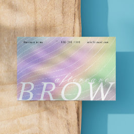 Trendy Hologramm nach Care Brow Instruktion Visitenkarte