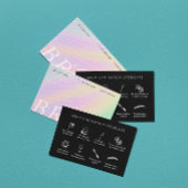 Trendy Hologramm nach Care Brow Instruktion Visitenkarte