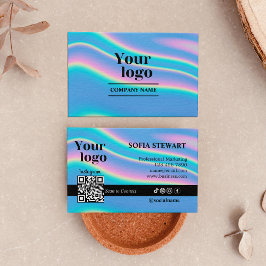 Trendy Hologramm Scan zum Anschließen von Instagra Visitenkarte