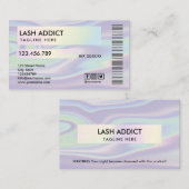 trendy Holograph Pillenflasche - Packungsbeilage Visitenkarte (Vorne/Hinten)