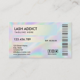 trendy Holograph Pillenflasche - Packungsbeilage Visitenkarte