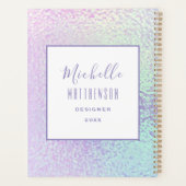 Trendy Holographic Beruflich 2024 Chic Business Planer (Rückseite)