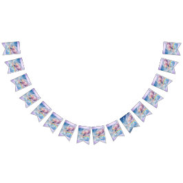 Trendy Holographic Hot Air Ballon Bunting Banner